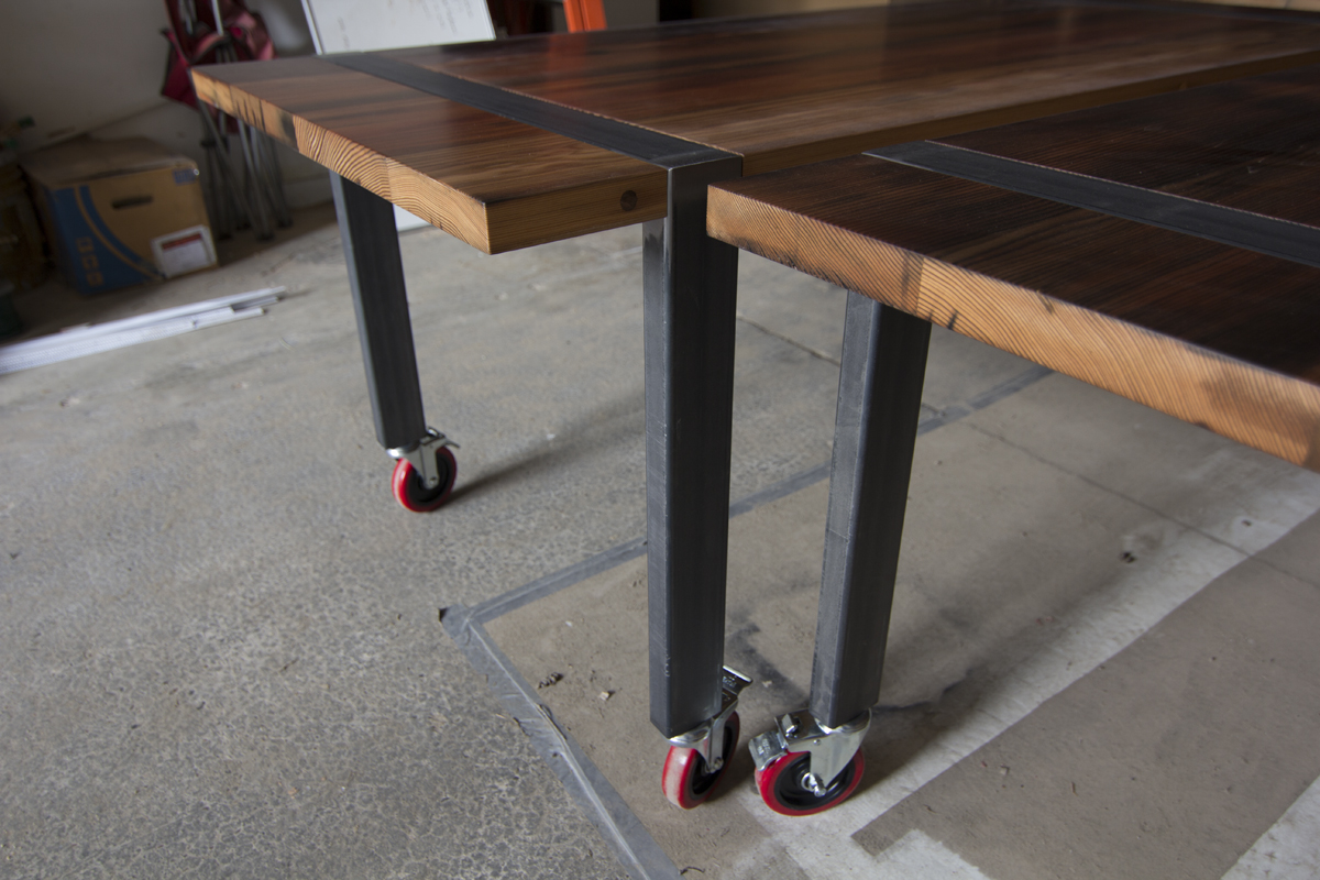 Picklewood table built by Portland General Contractor Woodshop
